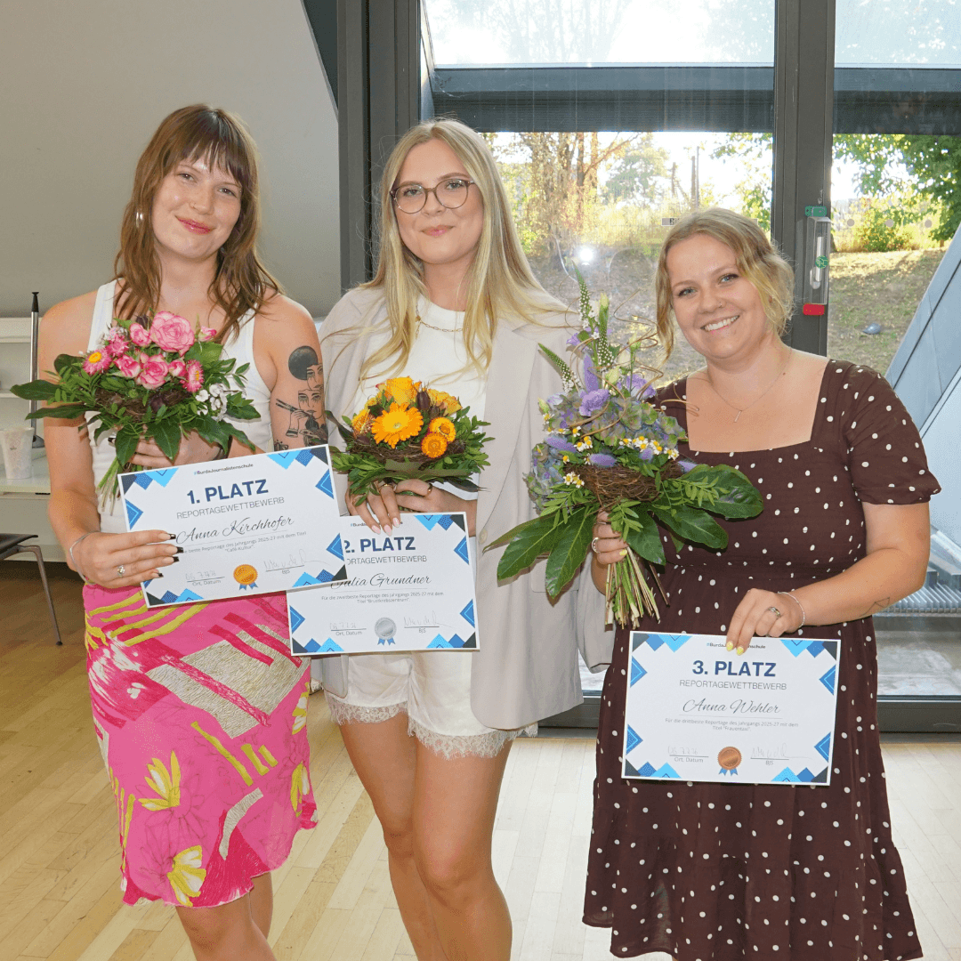 Bild - Die Gewinnerinnen des Reportagewettbewerbs
